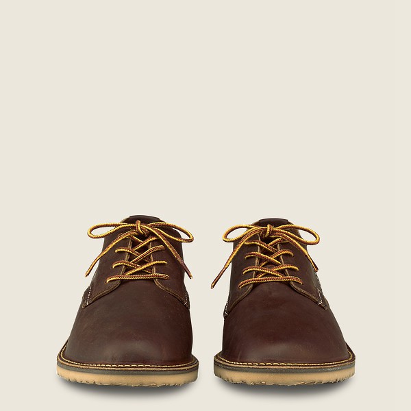 Red Wing Oxford Brown - Red Wing Mens Weekender – Rough & Tough Leather - GRESB-9382